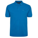 North56°4 polo mezza manica taglie forti uomo colore bluette 99011/0570
