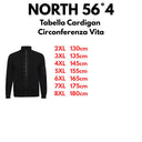 North 56°4 cardigan con zip intera taglie forti uomo colore nero 43341