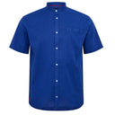 North Latitude camicia coreana manica corta taglie forti uomo colore blu 51107/0570