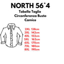 North 56°4 camicia  manica lunga  taglie forti uomo colore nero 43135
