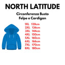 North Latitude felpa garzata zip intera con cappuccio taglie forti uomo colore blu 99330