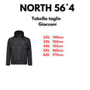 North56°4 k-way taglie forti uomo colore nero 99212/0099