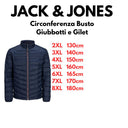 Jack & Jones piumino 100 grammi taglie forti uomo colore blu navy 12214532