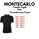 Montecarlo polo mezza manica taglie forti uomo colore nero 3534/100