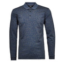 Ragman polo manica lunga taglie forti uomo colore blu melange 5491591/707