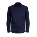 Maxfort camicia elasticizzata taglie forti uomo colore blu London EA100