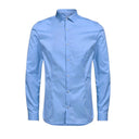 Maxfort camicia elasticizzata taglie forti uomo colore azzurro London EA130