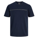 Jack & Jones maglia mezza manica taglie forti uomo colore blu 12274703