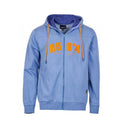 North 56°4 felpa con cappuccio zip intera taglie forti uomo colore avio 03141B