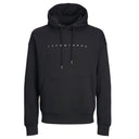 Jack & Jones felpa zip intera con cappuccio taglie forti uomo colore nero 12243527