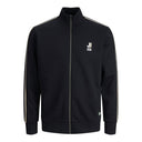 Jack & Jones felpa zip intera  taglie forti uomo colore nero 12222457