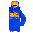 Maxfort Easy felpa con cappuccio taglie forti uomo colore bluette E2337-190