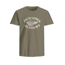 Jack & Jones t-shirt  mezza manica taglie forti uomo colore verde 12278514