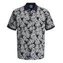Jack & Jones polo mezza manica taglie forti uomo colore nero fantasia 12278554