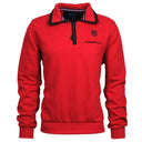 Montecarlo maglione mezza zip  taglie forti uomo colore rosso 26005/350
