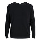 Jack & Jones maglia girocollo cotone taglie forti uomo colore nero 12163781