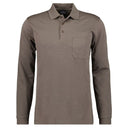 Ragman polo no stiro manica lunga taglie forti uomo colore tortora 540291/870