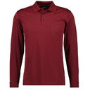 Ragman polo no stiro manica lunga taglie forti uomo colore bordeaux 540291/060