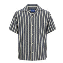 Jack & Jones camicia mezza manica taglie forti uomo colore blu 12278444