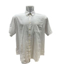 Maxfort camicia mezza manica misto lino taglie forti uomo colore bianco E1262/001