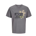 Jack & Jones t-shirt  mezza manica taglie forti uomo colore grigio 12275771