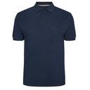 North56°4 polo mezza manica taglie forti uomo colore blu 99011/0580