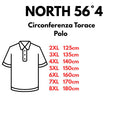 North56°4 polo mezza manica taglie forti uomo colore rosso 99011/0300