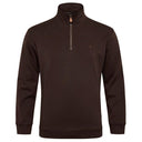 North 56°4 felpa mezza zip taglie forti uomo colore marrone 43117/0733