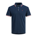 Jack & Jones polo mezza manica taglie forti uomo colore blu navy 12143859