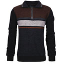 Montecarlo maglione mezza zip  taglie forti uomo colore fantasia 36305/752