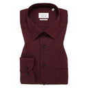 Eterna camicia manica lunga  taglie forti uomo colore bordeaux 8464/97/E181