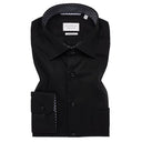 Eterna camicia manica lunga  taglie forti uomo colore nero 1282/39/E15K