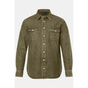 JP 1880 camicia in jeans manica lunga  taglie forti uomo colore verde denim 841291/650