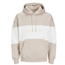 Jack & Jones felpa con cappuccio taglie forti uomo colore sabbia 12263981
