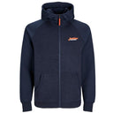Jack & Jones felpa zip intera con cappuccio taglie forti uomo colore blu 12265238