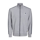 Jack & Jones felpa zip intera  taglie forti uomo colore grigio 12222457
