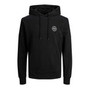 Jack & Jones felpa con cappuccio taglie forti uomo colore nero 12205288