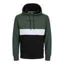 Jack & Jones felpa con cappuccio taglie forti uomo colore verde 12236900