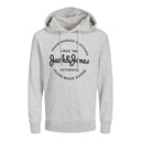Jack & Jones felpa con cappuccio taglie forti uomo colore grigio 12254857