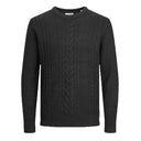 Jack & Jones maglione girocollo taglie forti uomo colore nero 12236574