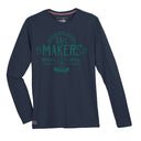 Redfield maglia girocollo manica lunga taglie forti uomo colore blu navy 3011/547