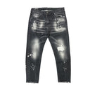 Cianotic jeans con strappi taglie forti uomo colore nero Rosenborg 20195