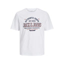 Jack & Jones maglia mezza manica taglie forti uomo colore bianco 12258870