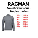 Ragman dolcevita in misto Cashmere taglie forti uomo colore grigio 742470/015