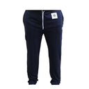 20 Nodi pantalone tuta cotone felpato taglie forti uomo colore blu Ponente