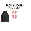 Jack & Jones bomber reversibile taglie forti uomo colore nero/oliva 12268026