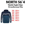 North 56°4 felpa garzata con cappuccio zip intera taglie forti uomo colore navy blu 43128