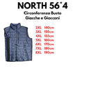 North 56°4 smanicato taglie forti uomo colore blu denim 23135B/0580