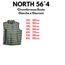 North 56°4 smanicato taglie forti uomo colore verde 23136B/0665