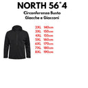 North 56°4 giacchino impermeabile con cappuccio taglie forti uomo colore nero 43145